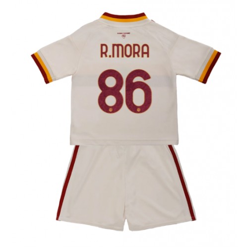 AS Roma Rodrigo Mora #86 Udebane Trøje Børn 2026-27 Kortærmet (+ Korte bukser)